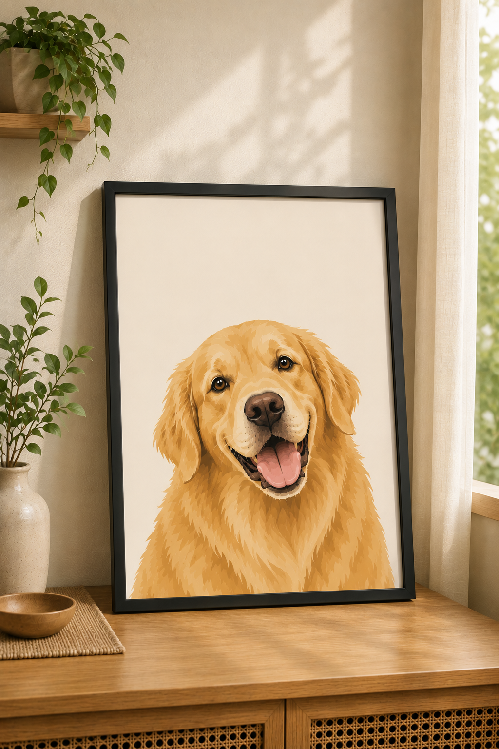 Custom Modern Pet Portrait