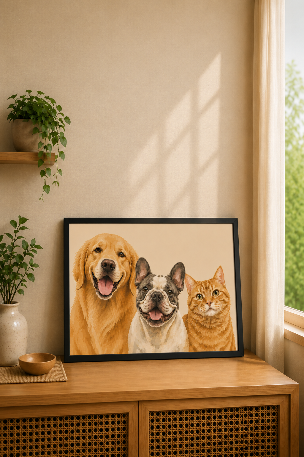 Custom Modern Pet Portrait