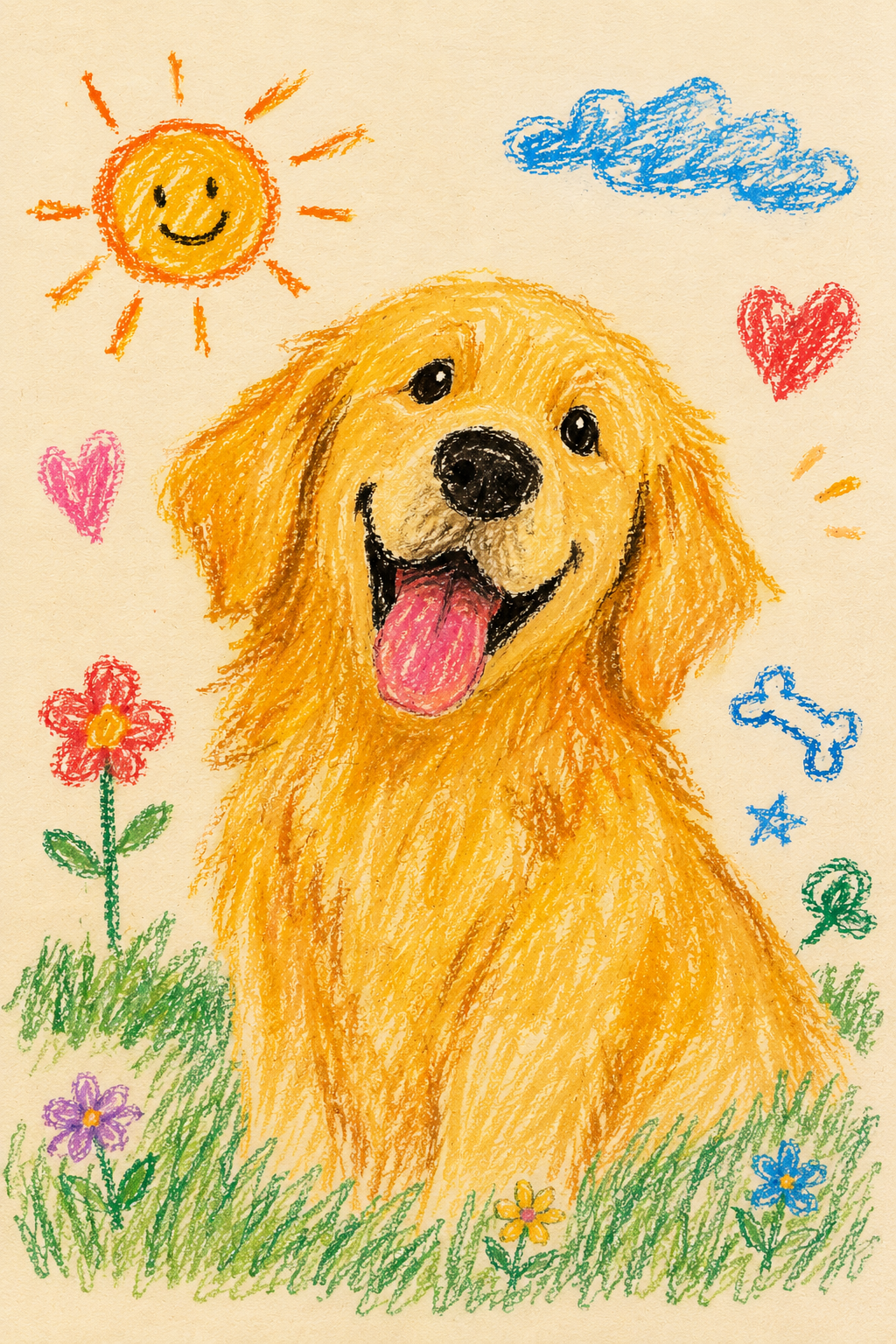 Custom Cartoon Pet Portrait