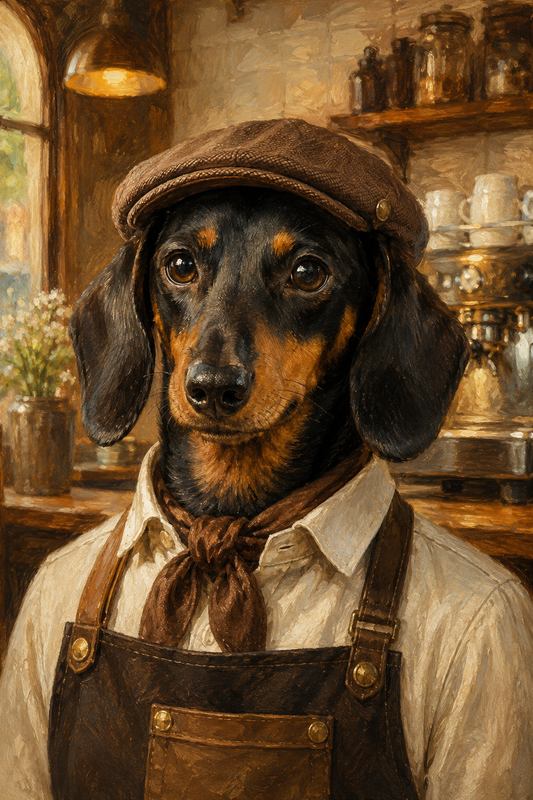 The Barista Custom Pet Portrait