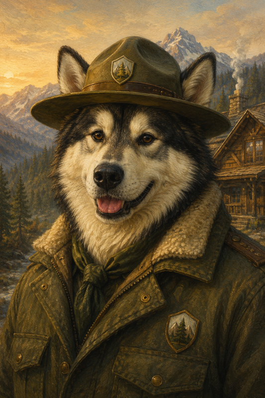 The Mountain Ranger Custom Pet Portrait