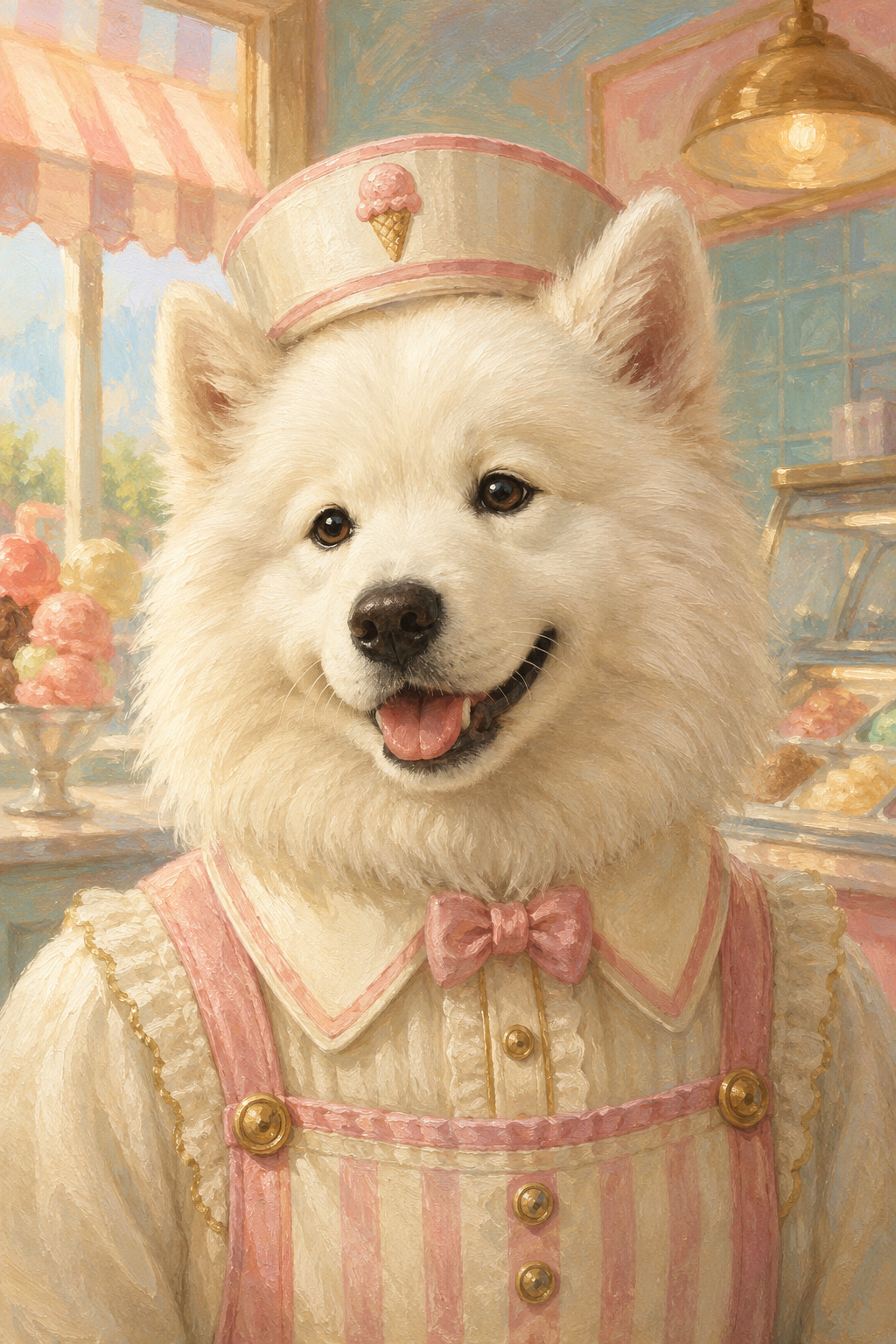 The Ice Cream Shop Custom Pet Portrait