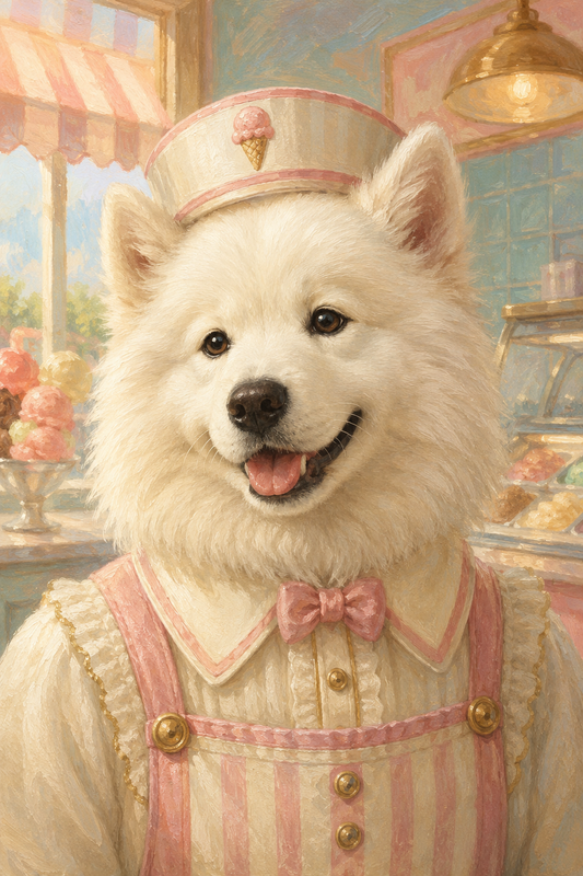 The Ice Cream Shop Custom Pet Portrait