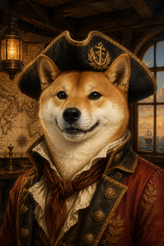 The Pirate Captain Custom Pet Portrait
