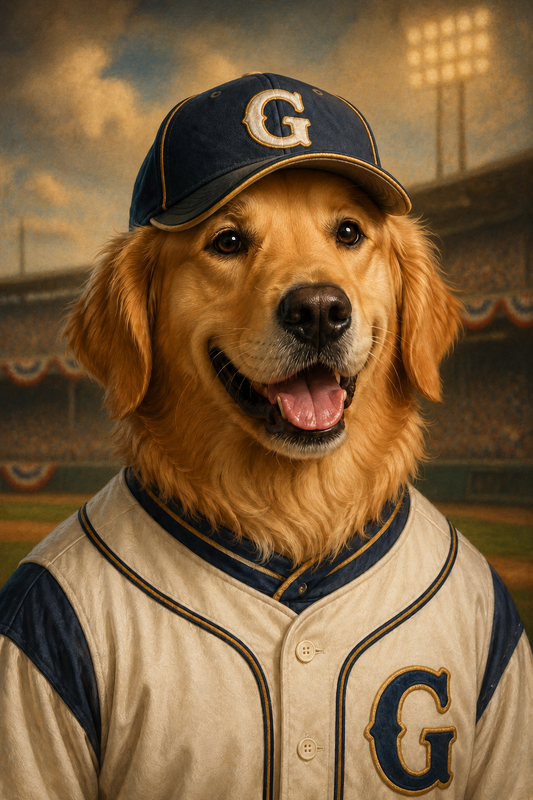The Slugger Custom Pet Portrait