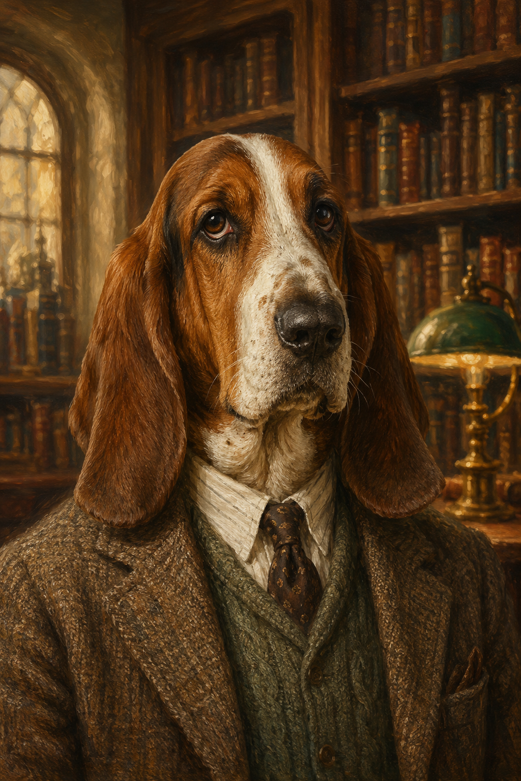 The Professor Custom Pet Portrait