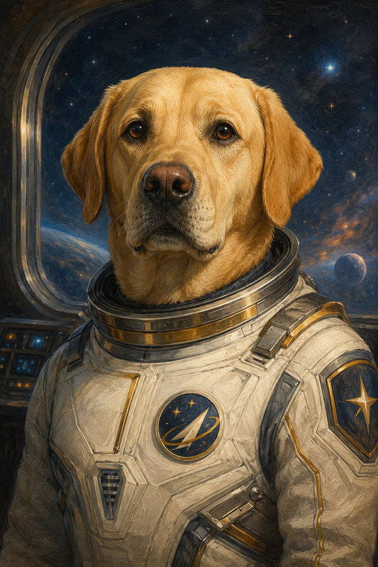 The Astronaut Custom Pet Portrait