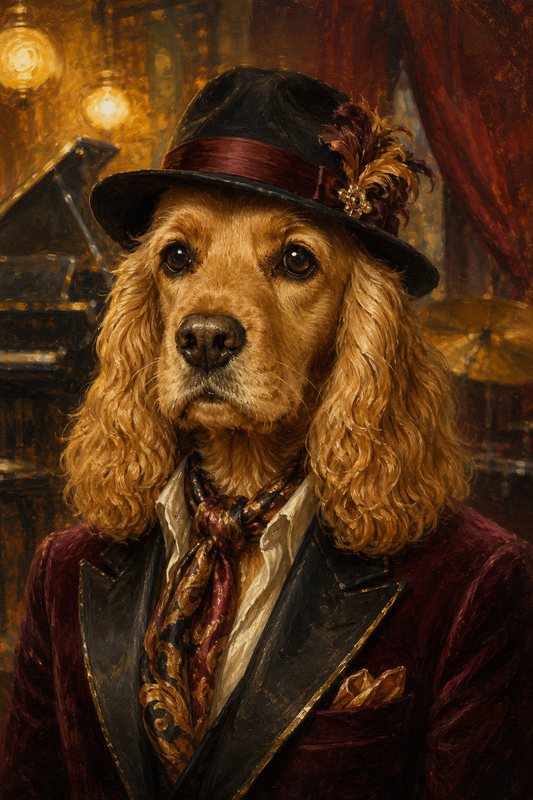 The Jazz Singer Custom Pet Portrait