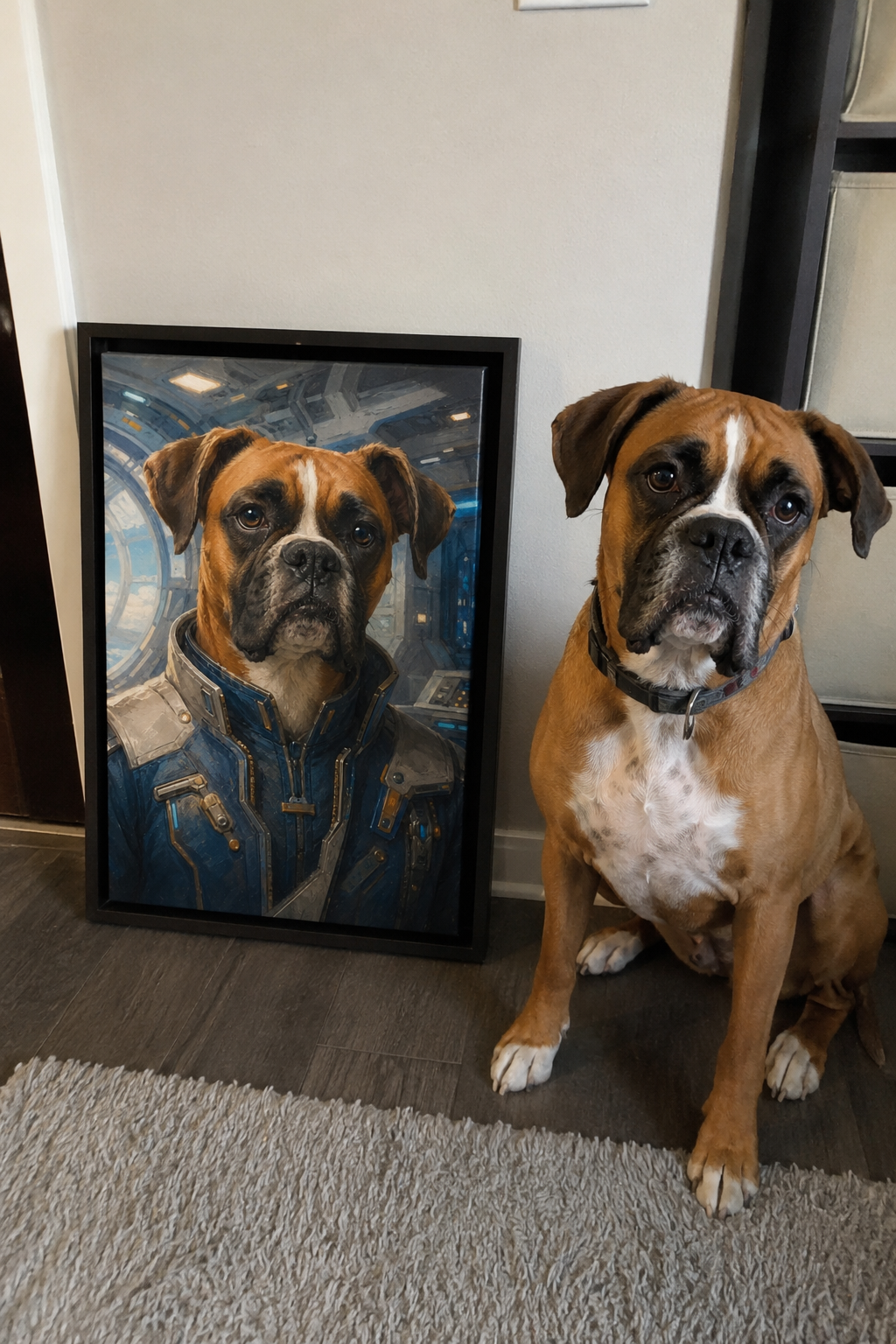 The Astronaut Custom Pet Portrait