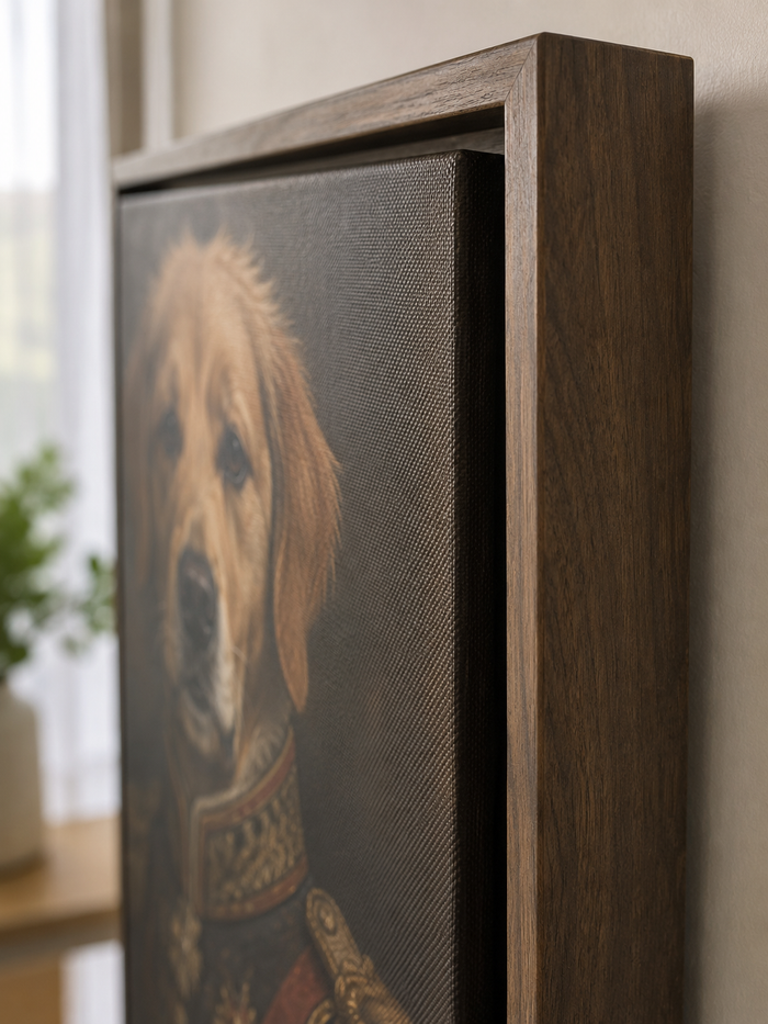 Frame side and floating frame detail